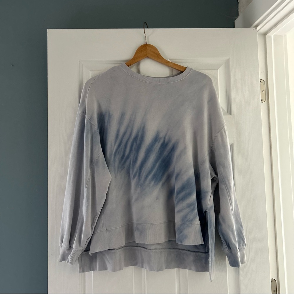 Z Supply Blue Sweatshirt Jumper Tie Dye Small/Medium Crewneck
